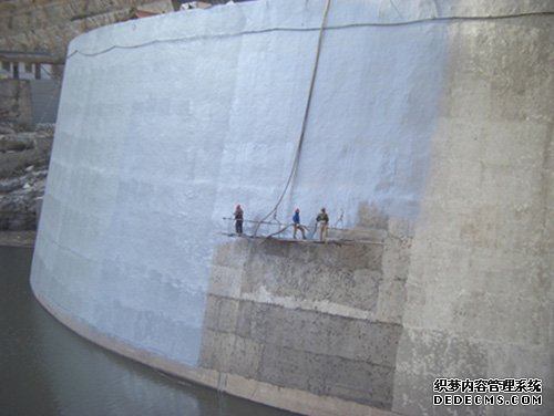 喷涂聚脲(图1) 水坝喷涂聚脲防水防腐施工