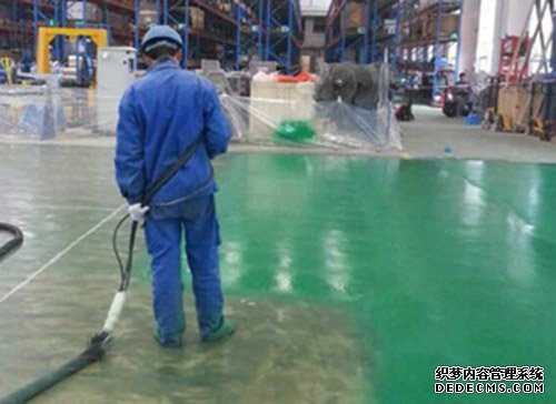 聚脲喷涂设备厂家介绍关于聚脲典型应用(图2) 地坪聚脲喷涂