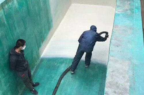 聚脲防水涂料设备 山东九旭低调的实力派(图4) 聚脲防水涂料污水池防水案例