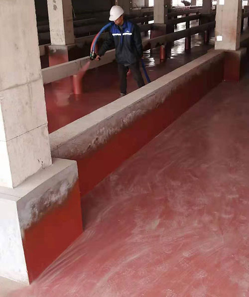 猪舍地坪喷涂聚脲材料防水耐磨喷涂案例